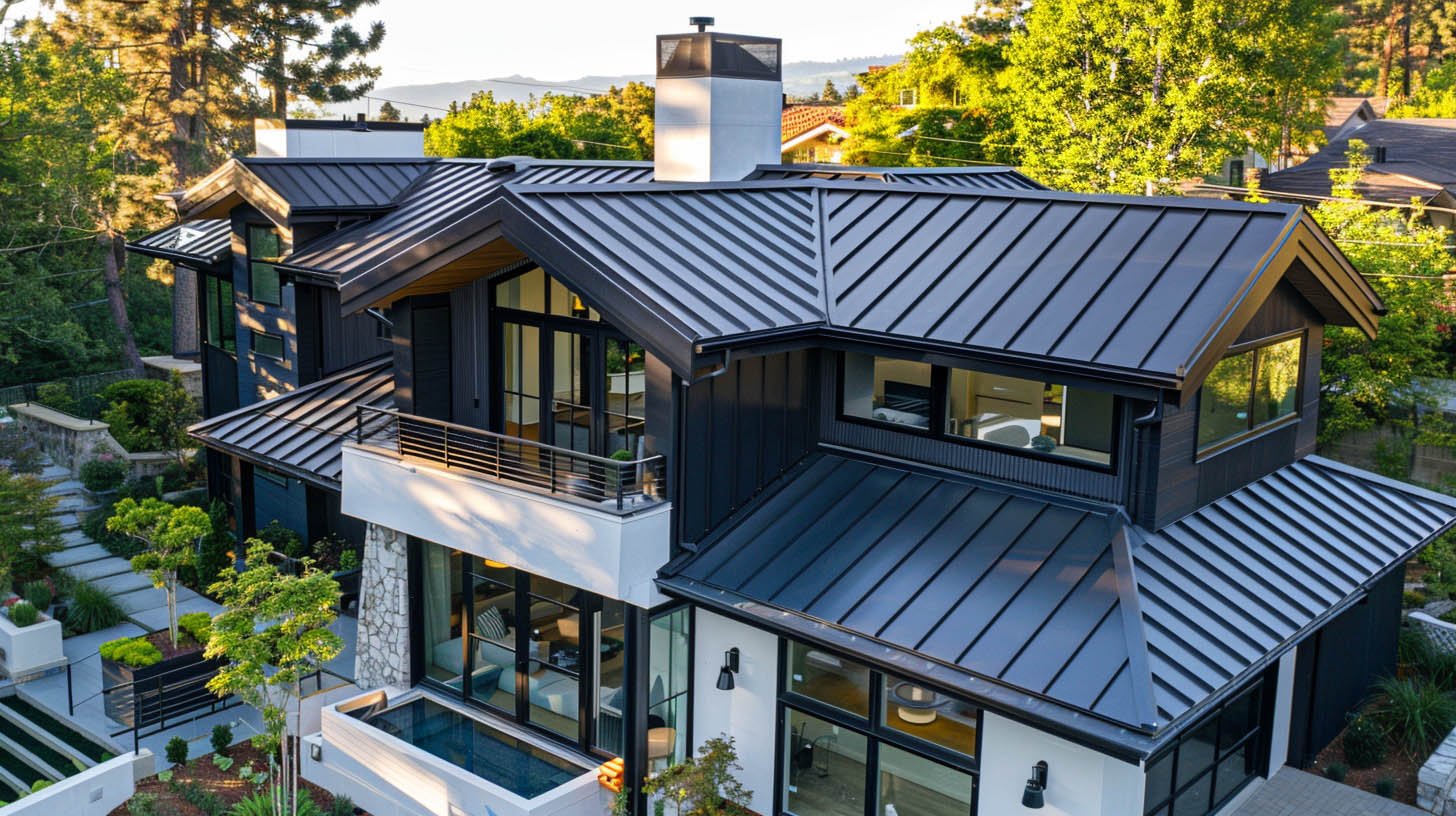Standing seam metal roof