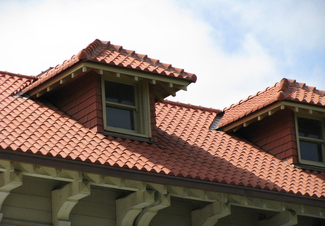 Ludowici barrel tile roof