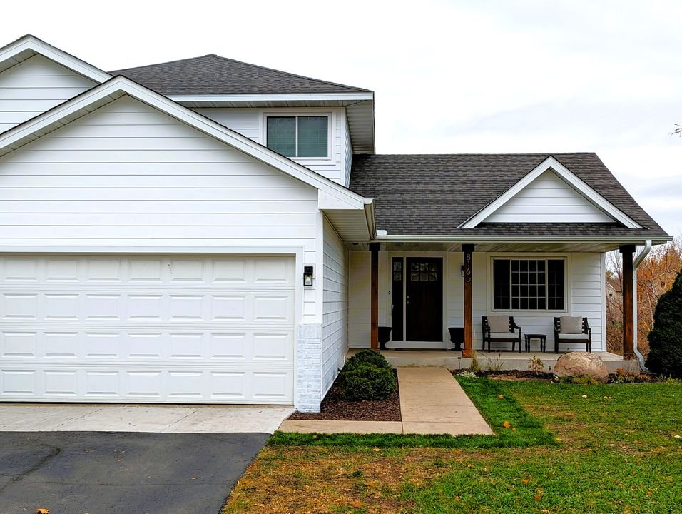 White ascent composite siding