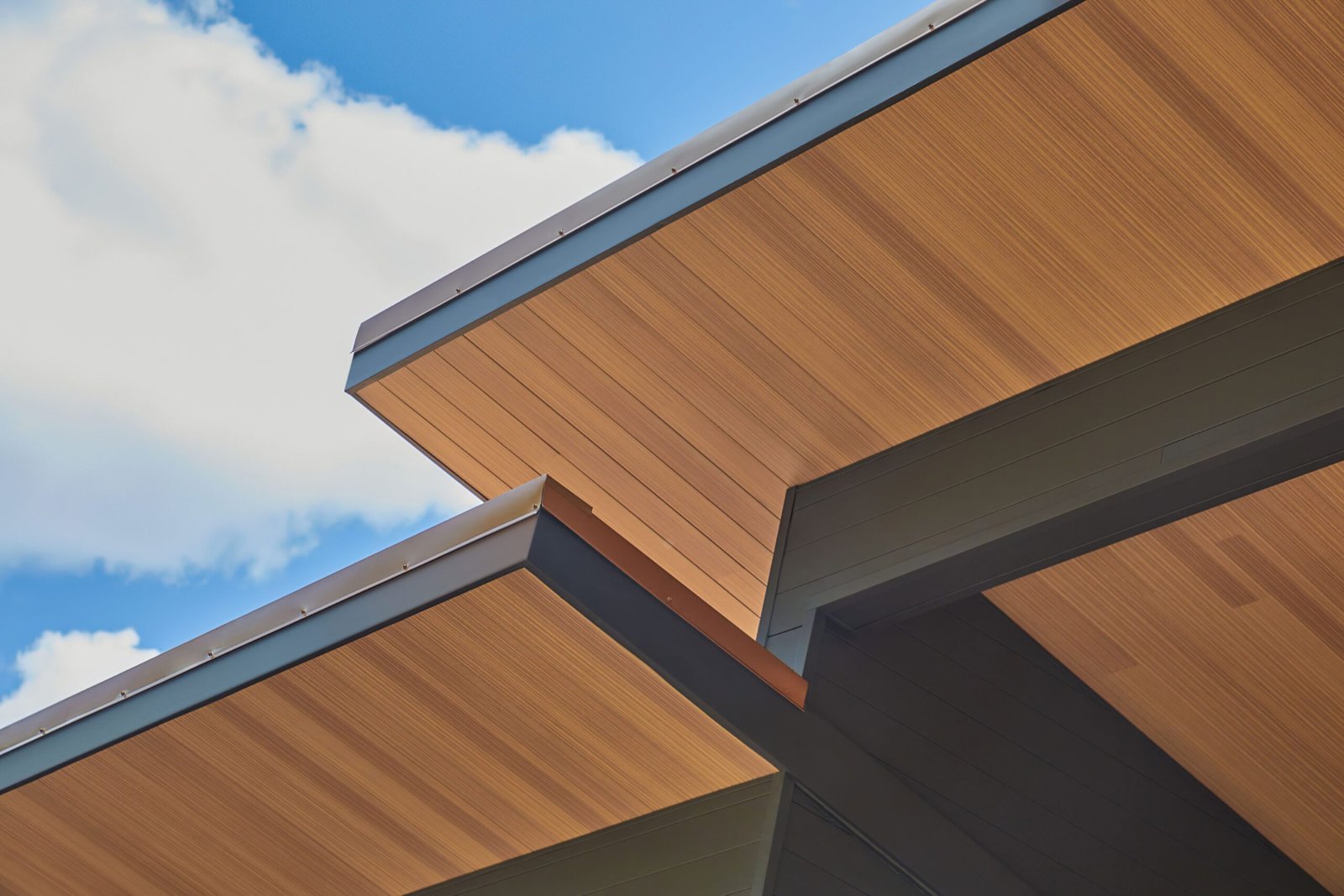 Vesta Steel Siding on a patio cover